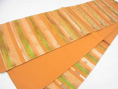 平和屋着物◎六通柄袋帯 広裳錦 金糸 逸品 BAAD8435fk