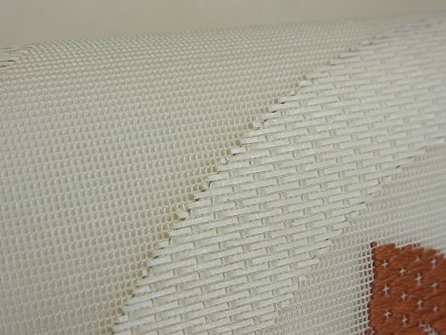 平和屋着物■夏物 太鼓柄袋帯 花丸文 正絹 逸品 AAAF1425Awj