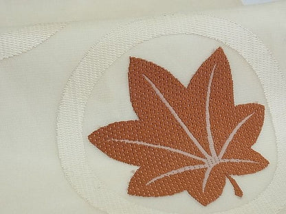 平和屋着物■夏物 太鼓柄袋帯 花丸文 正絹 逸品 AAAF1425Awj