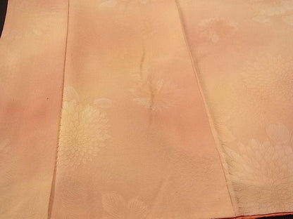 平和屋着物■上質な紬　舞花文　地紋起こし　暈し染め　逸品　CAAD2772vf