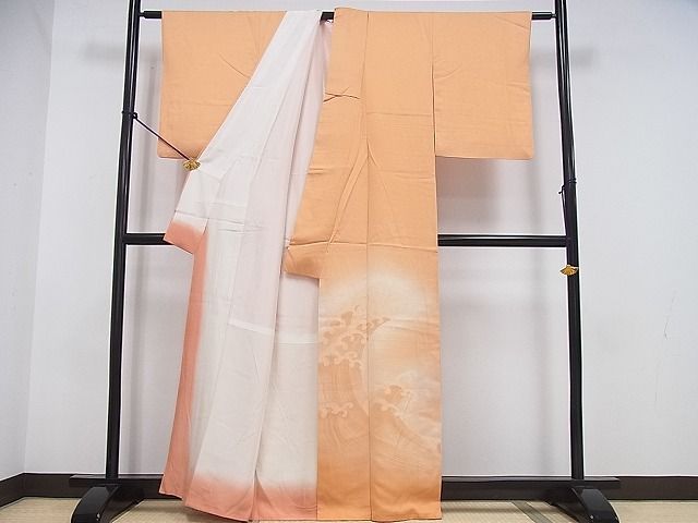 平和屋着物■色留訪問着　立波地紋　暈し染め　正絹　逸品　DAAA6983ya