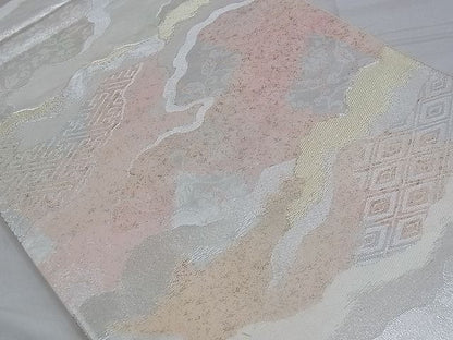 平和屋着物◎西陣 六通柄袋帯 唐織 道長文様 金銀糸 逸品 BAAD9907ph
