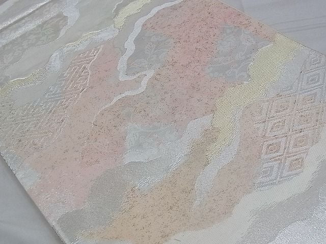 平和屋着物◎西陣 六通柄袋帯 唐織 道長文様 金銀糸 逸品 BAAD9907ph