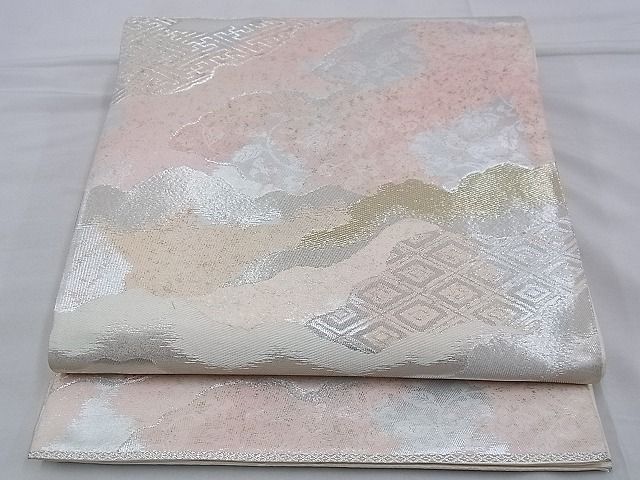 平和屋着物◎西陣 六通柄袋帯 唐織 道長文様 金銀糸 逸品 BAAD9907ph