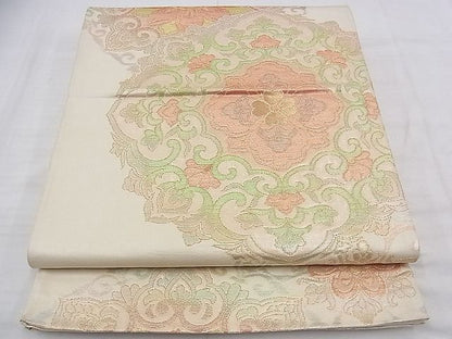 平和屋着物◎六通柄袋帯 宝相華 金銀糸 逸品 BAAE1127du