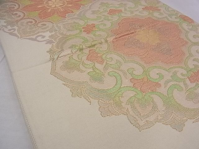 平和屋着物◎六通柄袋帯 宝相華 金銀糸 逸品 BAAE1127du