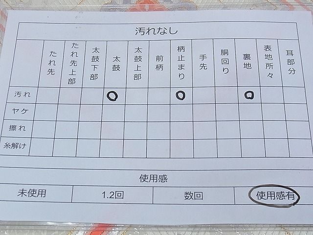 平和屋着物◎六通柄袋帯 唐織 檜垣花菱文 金銀糸 逸品 BAAE2411ph