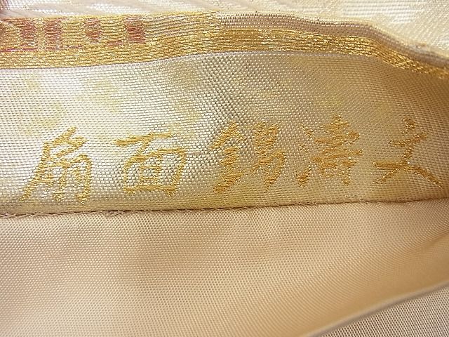 平和屋着物◎六通柄袋帯 扇面錦涛文 金糸 逸品 BAAD2866ac