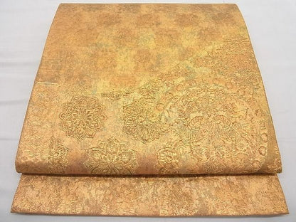 平和屋着物◎六通柄袋帯 名物裂 金糸 逸品 BAAD2891ac