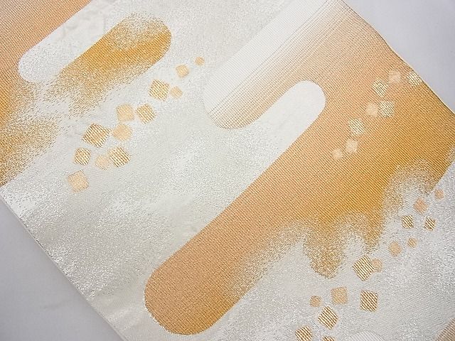 平和屋着物◎六通柄袋帯 ヱ霞箔散らし文様 金銀糸 逸品 BAAD2893ac