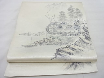 平和屋着物◎太鼓柄袋帯 作家物 手描き 御所解 逸品 BAAD7709ac