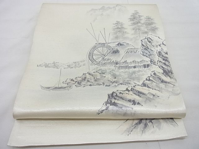 平和屋着物◎太鼓柄袋帯 作家物 手描き 御所解 逸品 BAAD7709ac