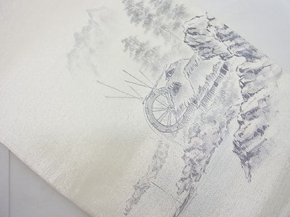 平和屋着物◎太鼓柄袋帯 作家物 手描き 御所解 逸品 BAAD7709ac
