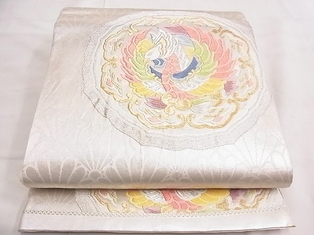 平和屋着物◎六通柄袋帯 唐織 鳳凰 金銀糸 逸品 BAAE1261ns