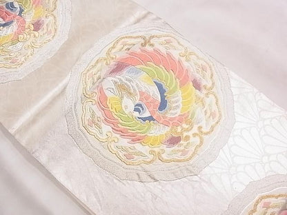 平和屋着物◎六通柄袋帯 唐織 鳳凰 金銀糸 逸品 BAAE1261ns