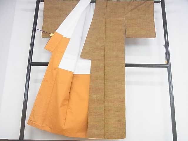 平和屋着物■上質な紬　霞文　逸品　DAAD0573ar