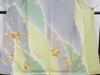 平和屋本店■極上　創業460年・千總　訪問着　駒刺繍　花丸文　暈し染め　金彩　松坂屋扱い　逸品　DZAA0577kh5