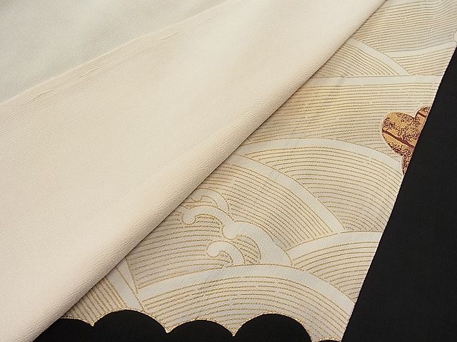 平和屋着物■豪華黒留袖　蓑亀　金銀糸　逸品　CAAD3558yc