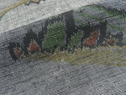 平和屋着物■上質な紬　風景文　逸品　DAAC3508mz