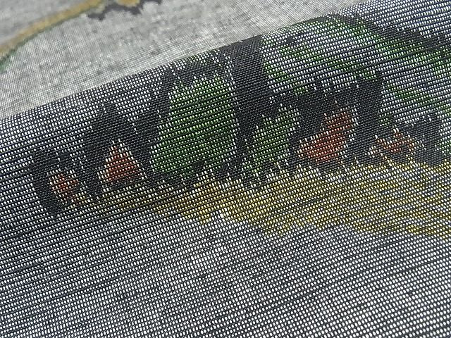 平和屋着物■上質な紬　風景文　逸品　DAAC3508mz