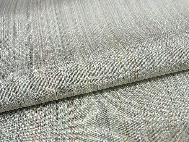 平和屋本店▽極上 やまだ織 200色 本塩沢 単衣 縞 証紙付き 正絹 逸品 KAAA0964kk4