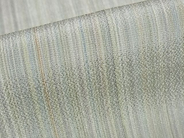 平和屋本店▽極上 やまだ織 200色 本塩沢 単衣 縞 証紙付き 正絹 逸品 KAAA0964kk4
