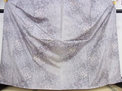 平和屋本店■極上　本場大島紬　白大島　名匠たかし　総絣　桃山絵日記　証紙付き　さが美扱い　正絹　逸品　未使用　KAAA0970kk4