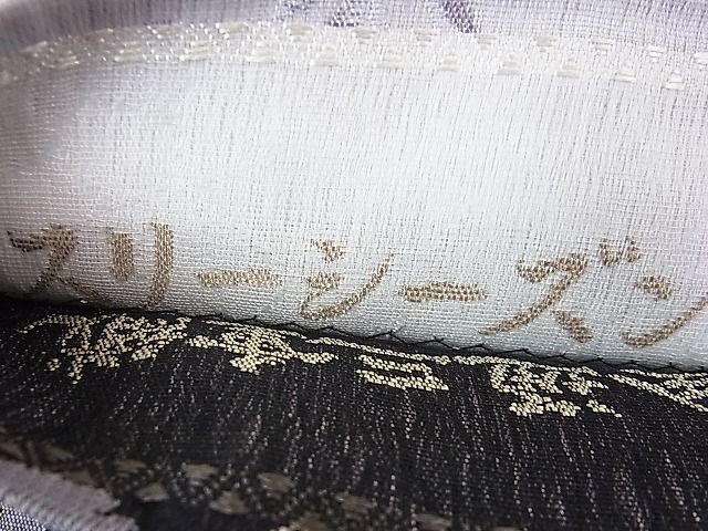 平和屋本店■極上　両面全通柄袋帯　全通三重織　スリーシーズン帯　花唐草文　桜　兎　ほていや扱い　反端付き　逸品　未使用 DZAA0680kh4