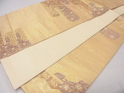 平和屋着物◎六通柄袋帯 名物裂 金糸 逸品 CAAD9222ev