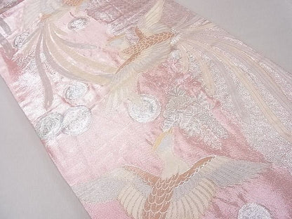 平和屋着物◎佐賀錦 六通柄袋帯 鳳凰吉祥丸文 金銀糸 逸品 CAAD9249ev