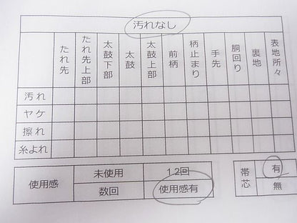 平和屋着物◎六通柄袋帯 雪芝花鳥文 金糸 逸品 CAAD9261ev