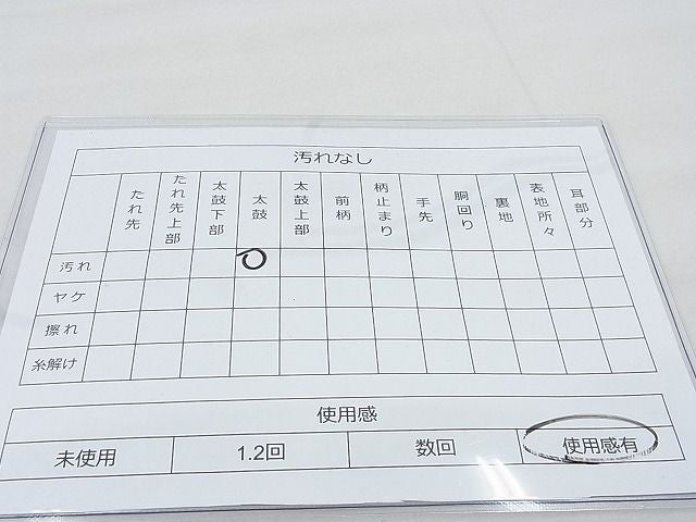 平和屋着物◎六通柄袋帯 唐織 向鶴松皮菱文様 銀糸 逸品 BAAE4668vj