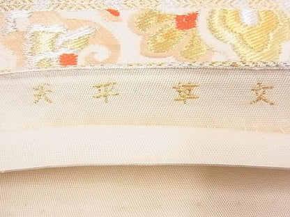 平和屋着物◎六通柄 本袋帯 唐織 天平華文 金銀糸 逸品 BAAE1314ns