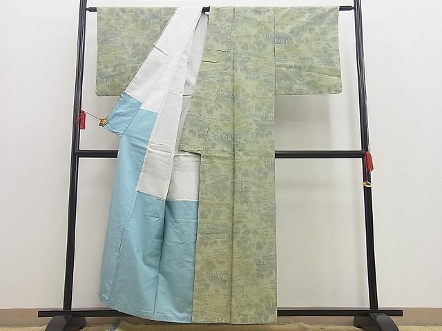 平和屋着物■上質な紬 御所解文 逸品 BAAE4167hj