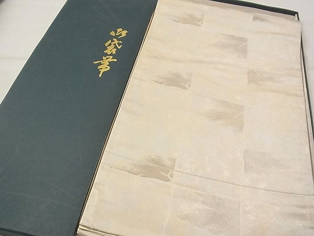 平和屋着物◎六通柄袋帯 市松霞文 金銀糸 逸品 紙箱付き CAAD4925vf
