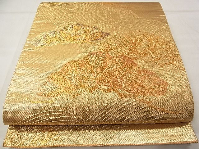 平和屋着物◎六通柄袋帯 浜松文 金糸 逸品 CAAD4892vf