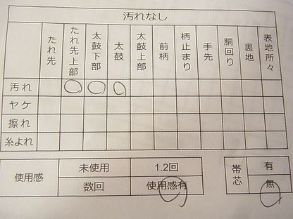 平和屋着物◎佐賀錦　六通柄袋帯　花筏文　金糸　逸品　CAAD4896vf