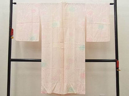 平和屋着物■上質な長襦袢 無双仕立て 薔薇 鈴 暈し染め 逸品 BAAE0303sa