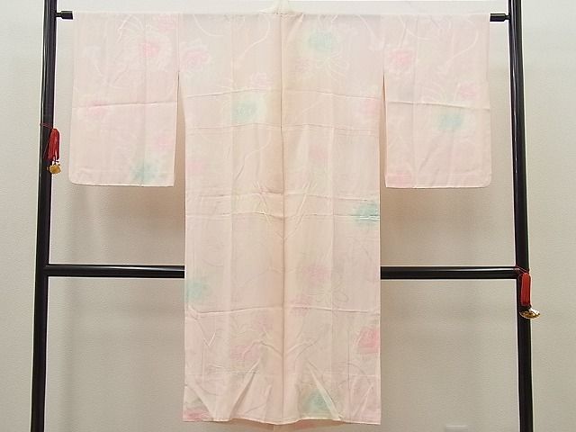 平和屋着物■上質な長襦袢 無双仕立て 薔薇 鈴 暈し染め 逸品 BAAE0303sa