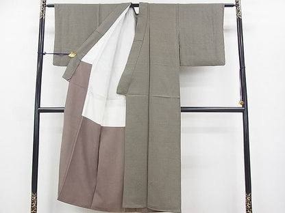 平和屋着物■上質なお召 吹寄せ文 逸品 DAAD8620ya
