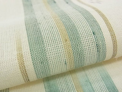 期間限定セール40％off■極上　夏物　夏赤城　赤城紬　手座繰り　縞　ますいわ屋扱い　証紙付き　逸品　CZAA0138s4