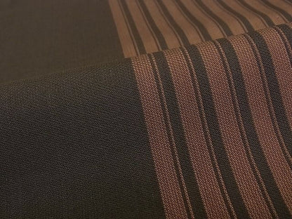 平和屋本店●極上　男性　 本場黄八丈　黒八丈　紬　綾織　間道　逸品　CZAA0185s4