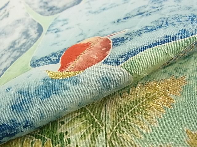 平和屋本店●極上　野口彦太郎　大彦三代目　江戸染繍友禅　訪問着　駒刺繍　石庭　暈し染め　金糸　高島屋扱い　逸品　CZAA0187s4