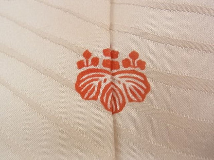 平和屋本店●希少　振袖　染刺工芸　大羊居　東京友禅　駒刺繍　笹竹枝梅草花文　金彩　逸品　CZAA0194s4