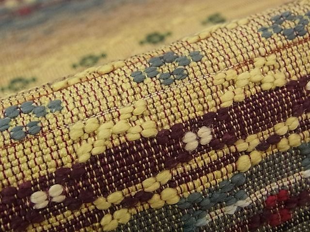 平和屋本店●極上 銀座もとじ 本場琉球 首里花織 八寸名古屋帯 逸品 CZAA0209s4