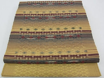 平和屋本店●極上 銀座もとじ 本場琉球 首里花織 八寸名古屋帯 逸品 CZAA0209s4