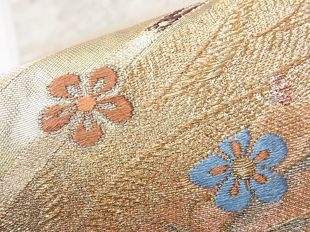 平和屋着物■六通柄袋帯 天井花文 金銀糸 引箔 逸品 CAAD6861hy