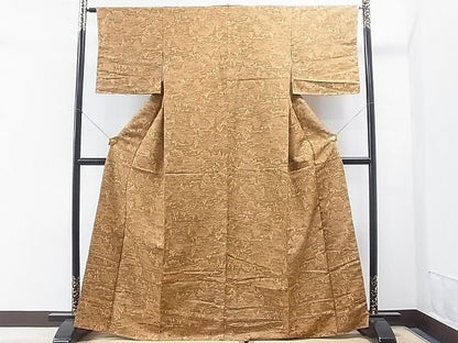 平和屋着物■上質な紬　風景文　逸品　CAAD9627th
