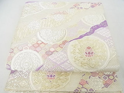 平和屋着物◎六通柄袋帯 道長吉祥花文 金銀糸 逸品 DAAE4003ox