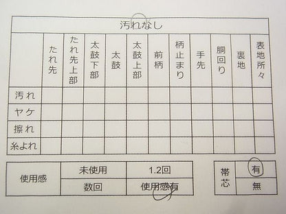 平和屋着物◎六通柄袋帯 霞吉祥文 金糸 逸品 CAAD5096vf